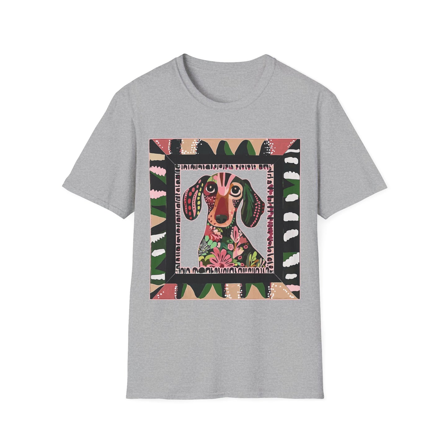"Smooth Wacky Frame" Smooth-Haired Unisex Softstyle T-Shirt