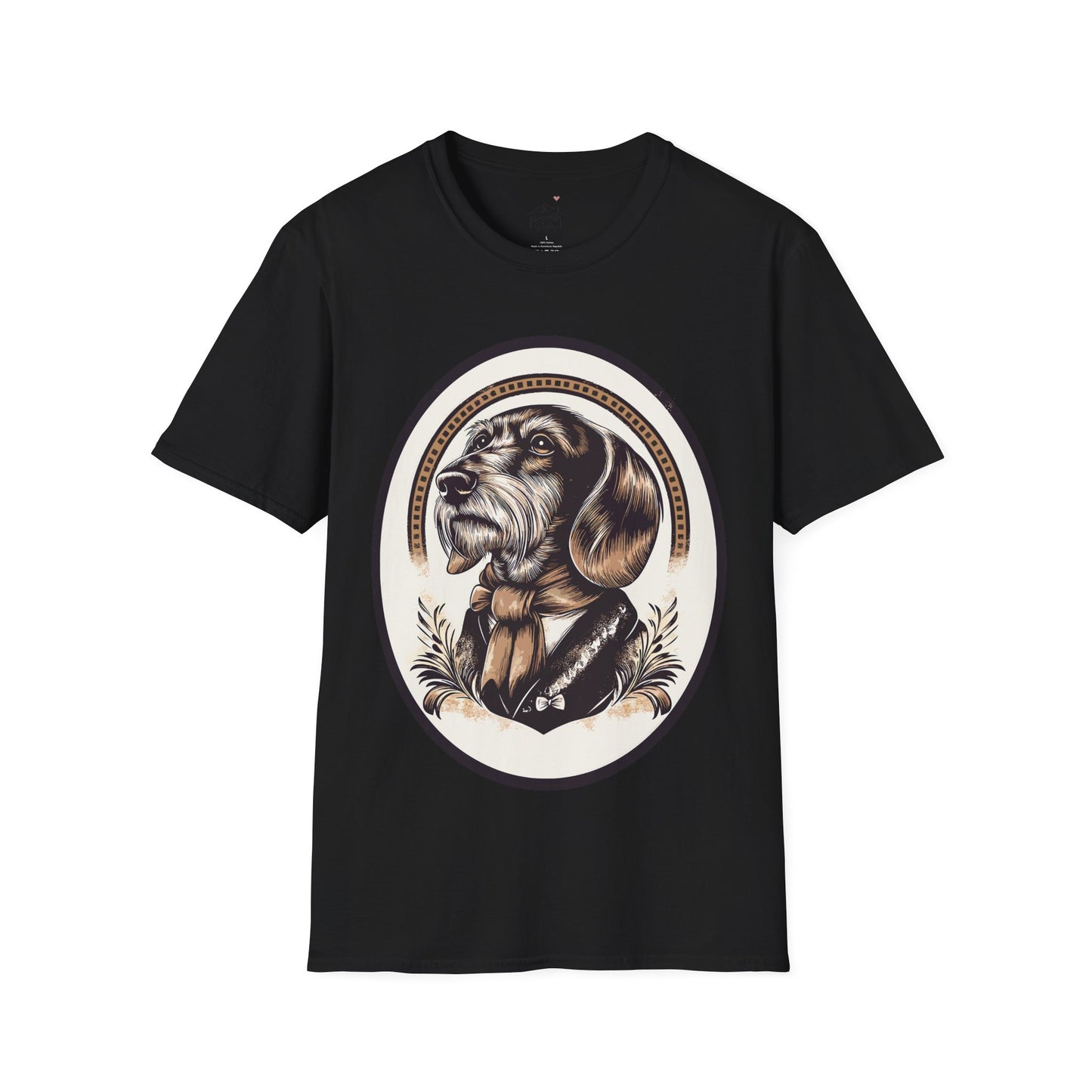 "Distinguished Gentleman" Wire-Haired Dachshund Unisex Softstyle T-Shirt