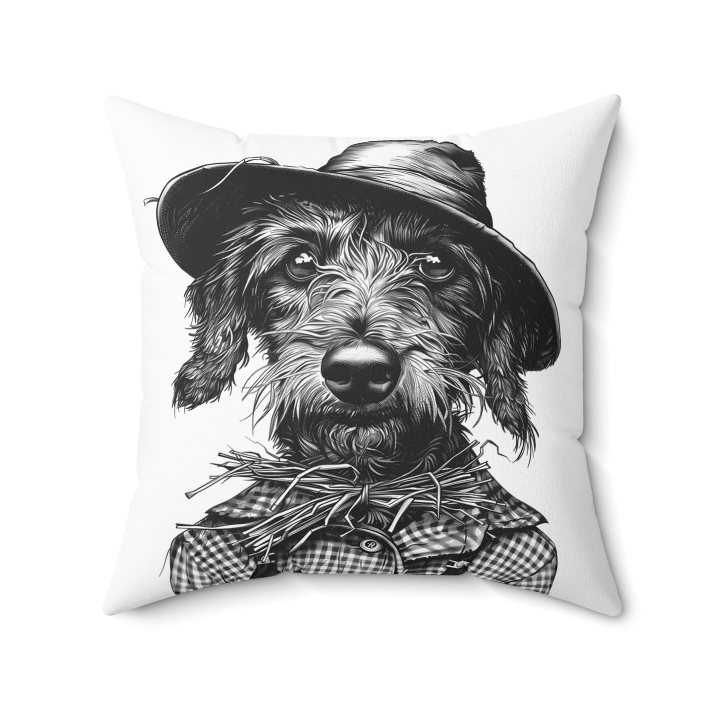 #17 Autumn Inspired Wire-Haired Dachshund Throw Pillow