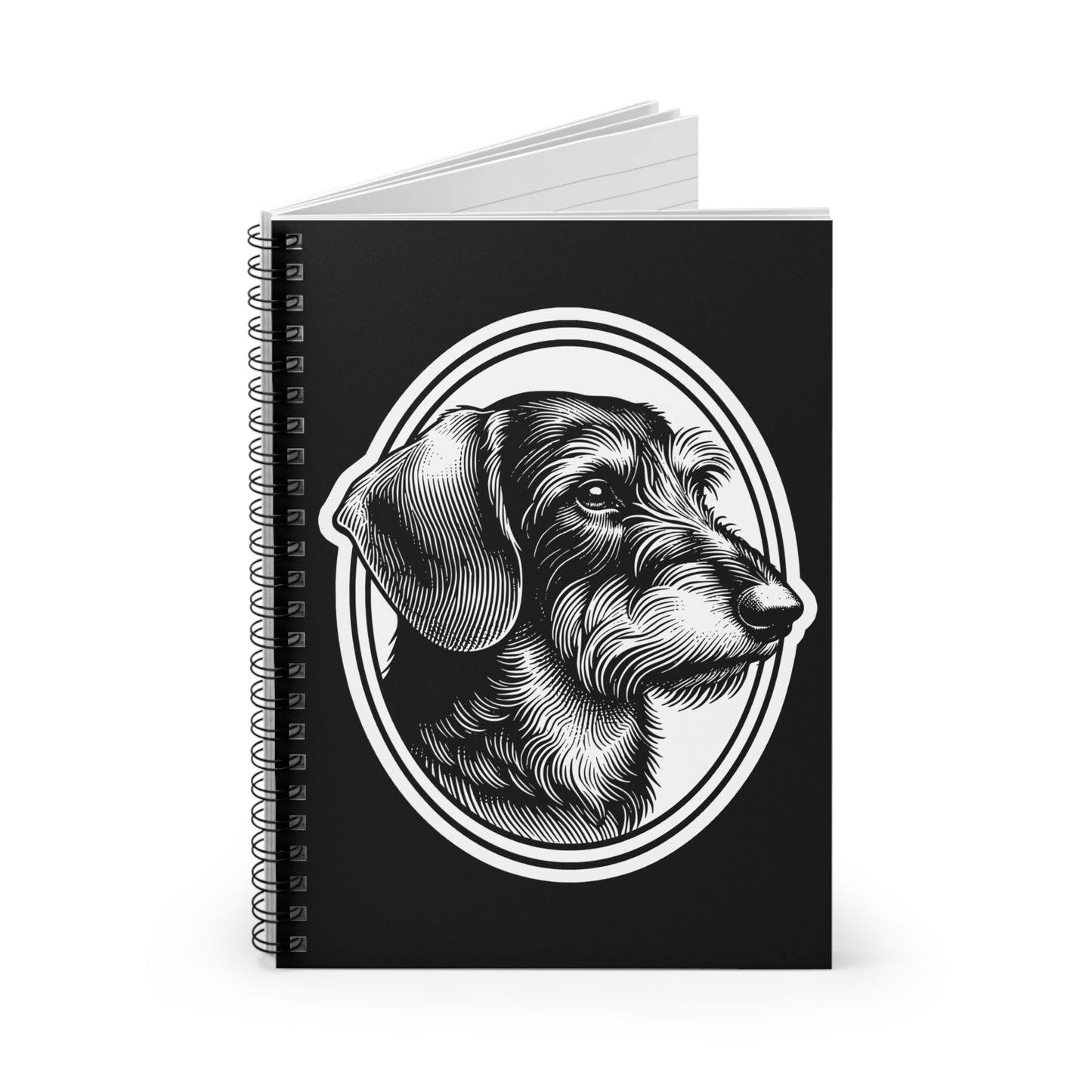 "#11 Classic™" Wire-Haired Dachshund Ruled Line Spiral Notebook