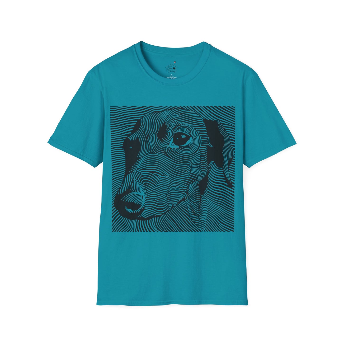 "Maze" Smooth-Haired Dachshund Unisex Softstyle T-Shirt