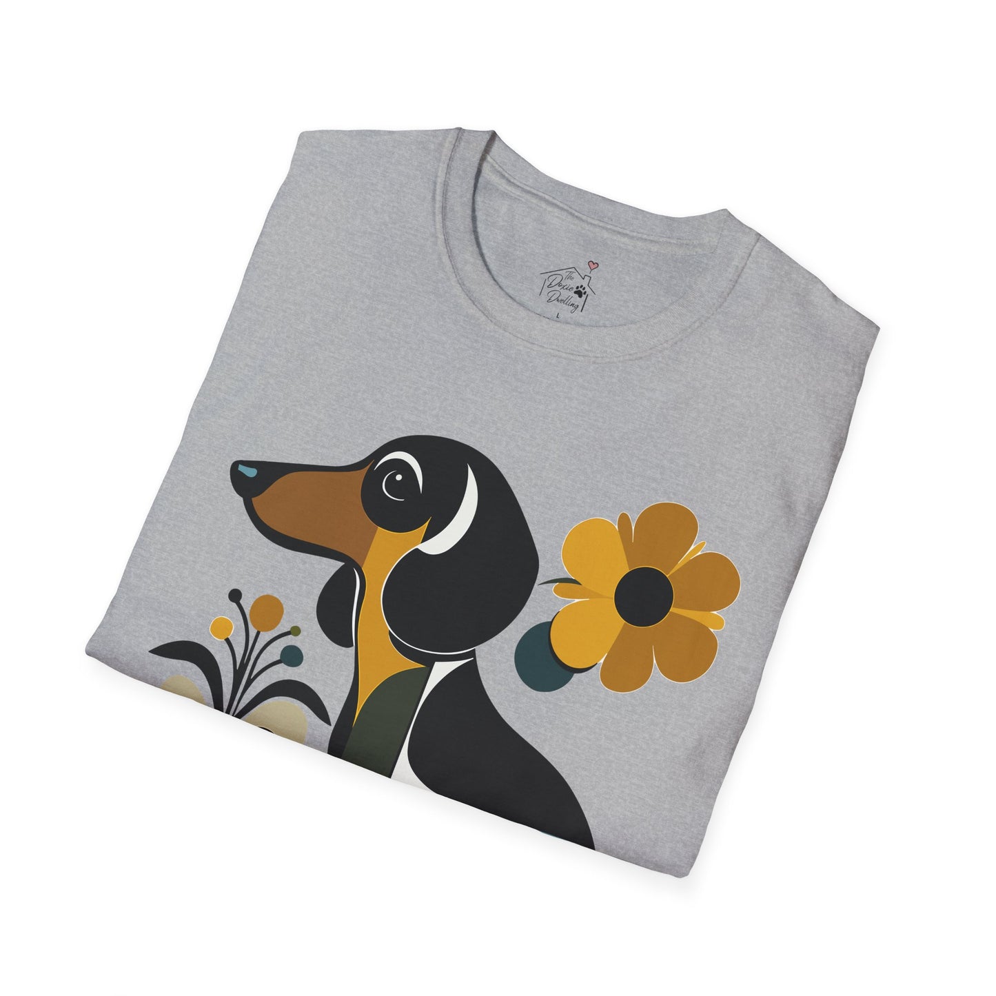 "Smooth Haus" Smooth-Haired Dachshund Unisex Softstyle T-Shirt