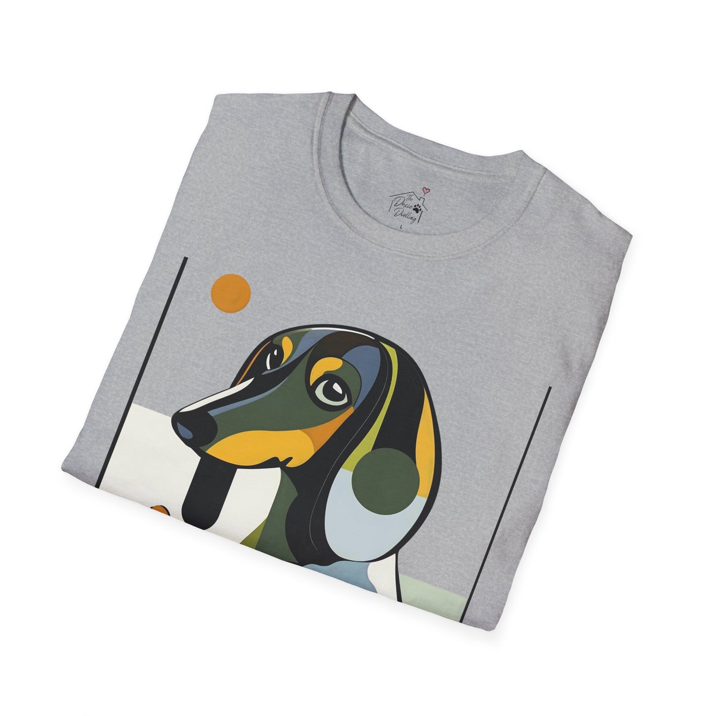 "Long Haus" Long-Haired Dachshund Unisex Softstyle T-Shirt