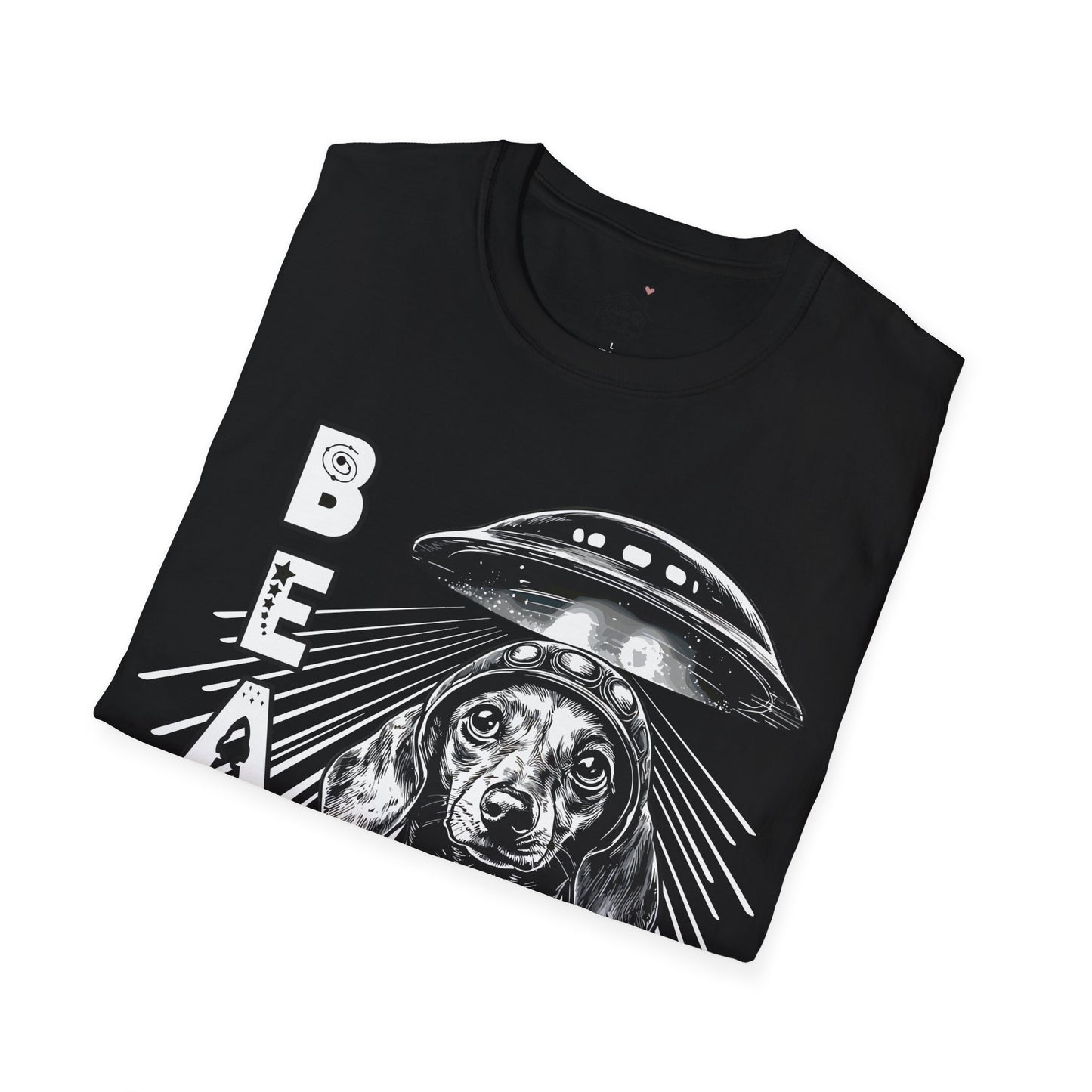 "Blue Beam" Smooth-Haired Dachshund Unisex Softstyle T-Shirt