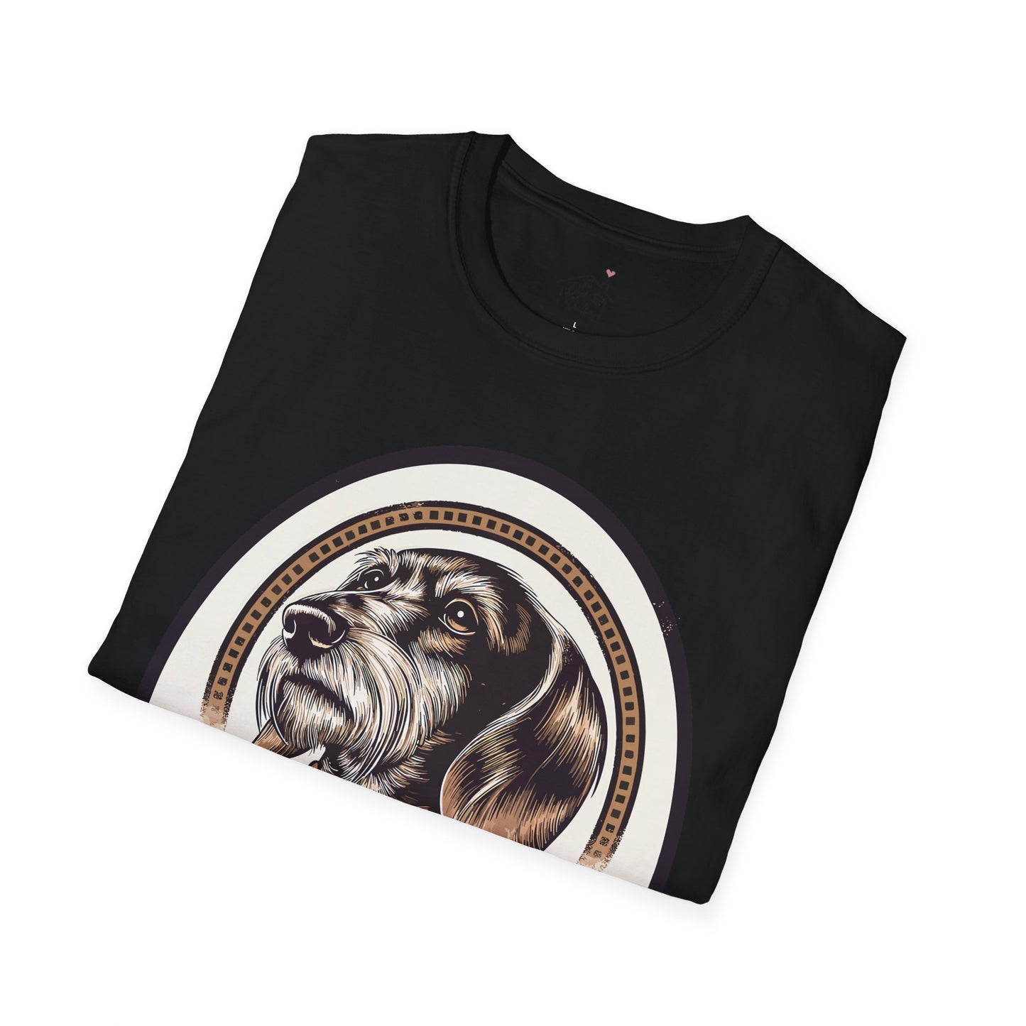 "Distinguished Gentleman" Wire-Haired Dachshund Unisex Softstyle T-Shirt