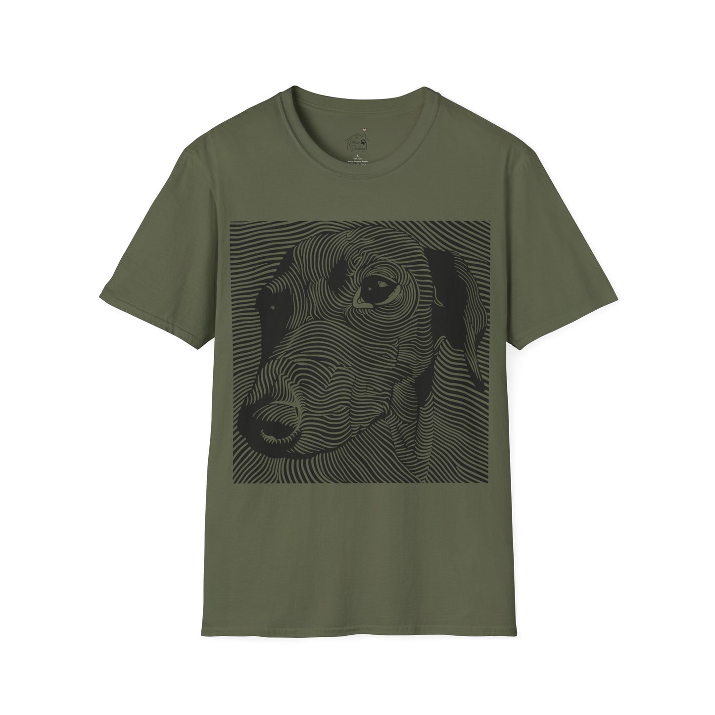 "Maze" Smooth-Haired Dachshund Unisex Softstyle T-Shirt