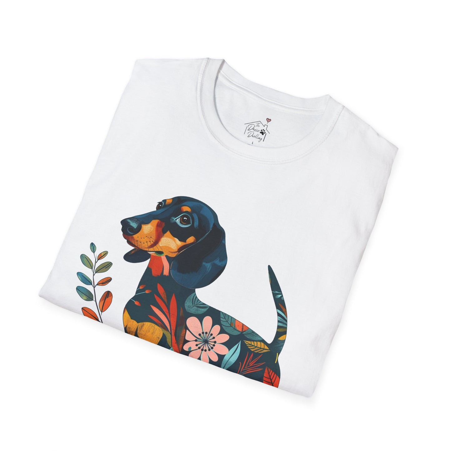 "Fresh" Black & Tan Smooth-Haired Dachshund Unisex Softstyle T-Shirt