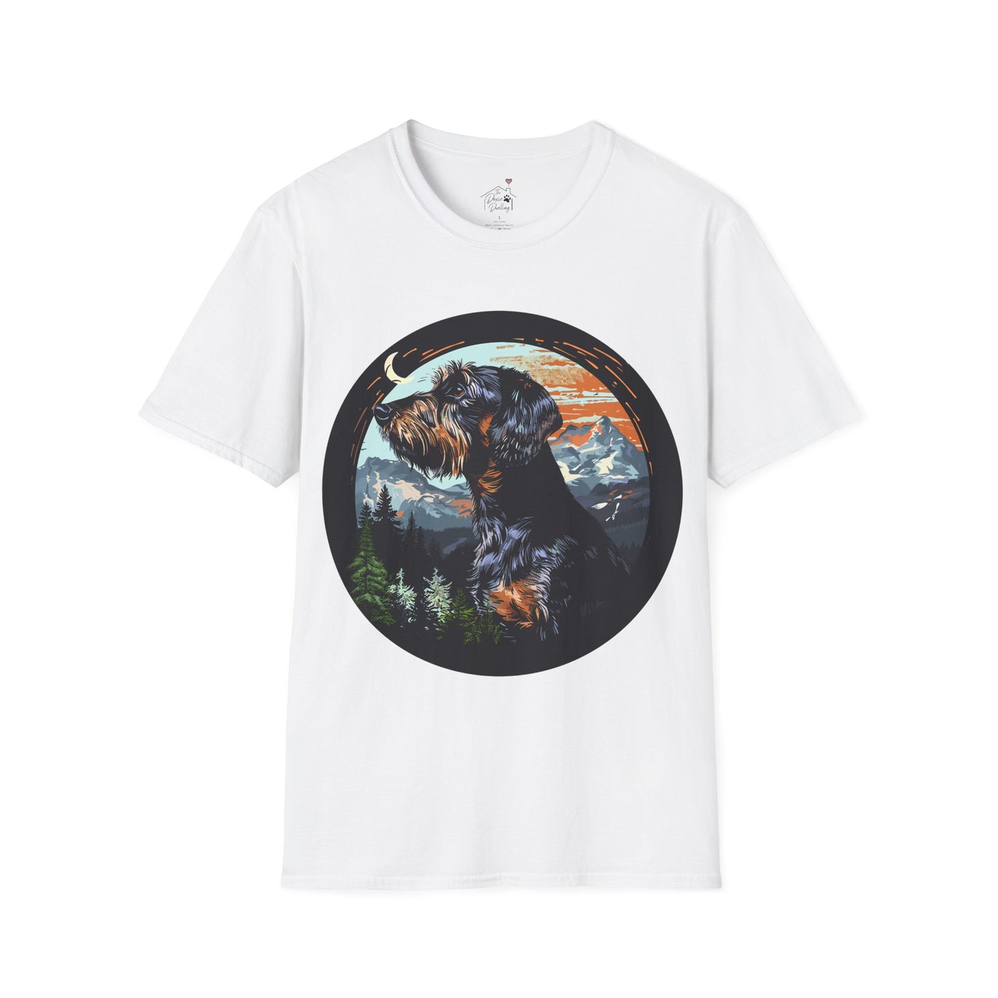 "Howl" Wire-Haired Dachshund Unisex Softstyle T-Shirt