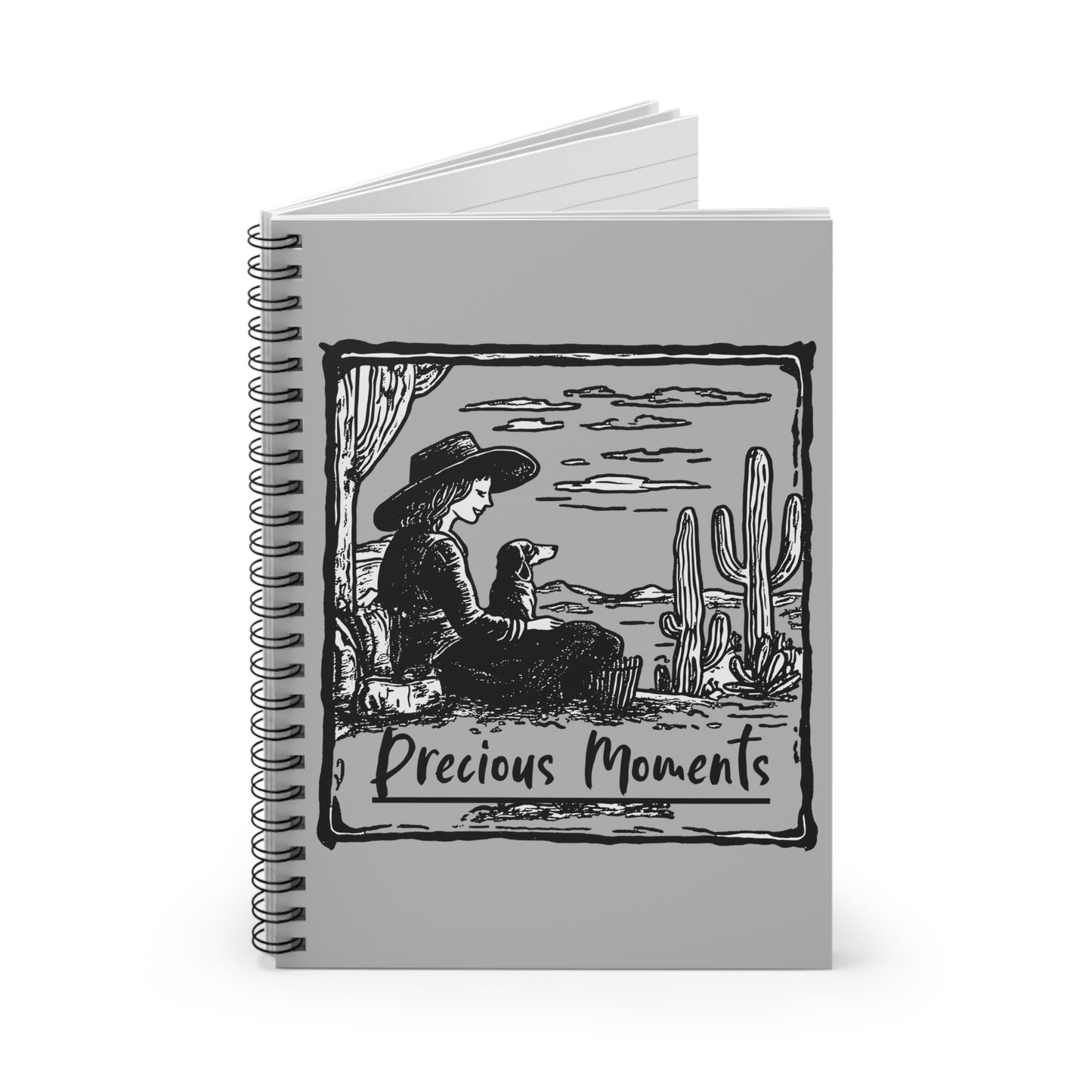 "Precious Moments" Smooth-Haired Dachshund Ruled Line Spiral Notebook