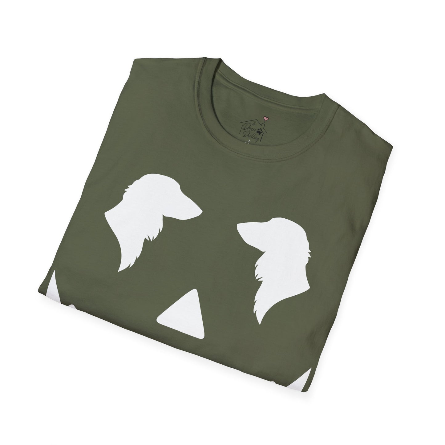 "Long White Jack" Long-Haired Dachshund Halloween Unisex Softstyle T-Shirt