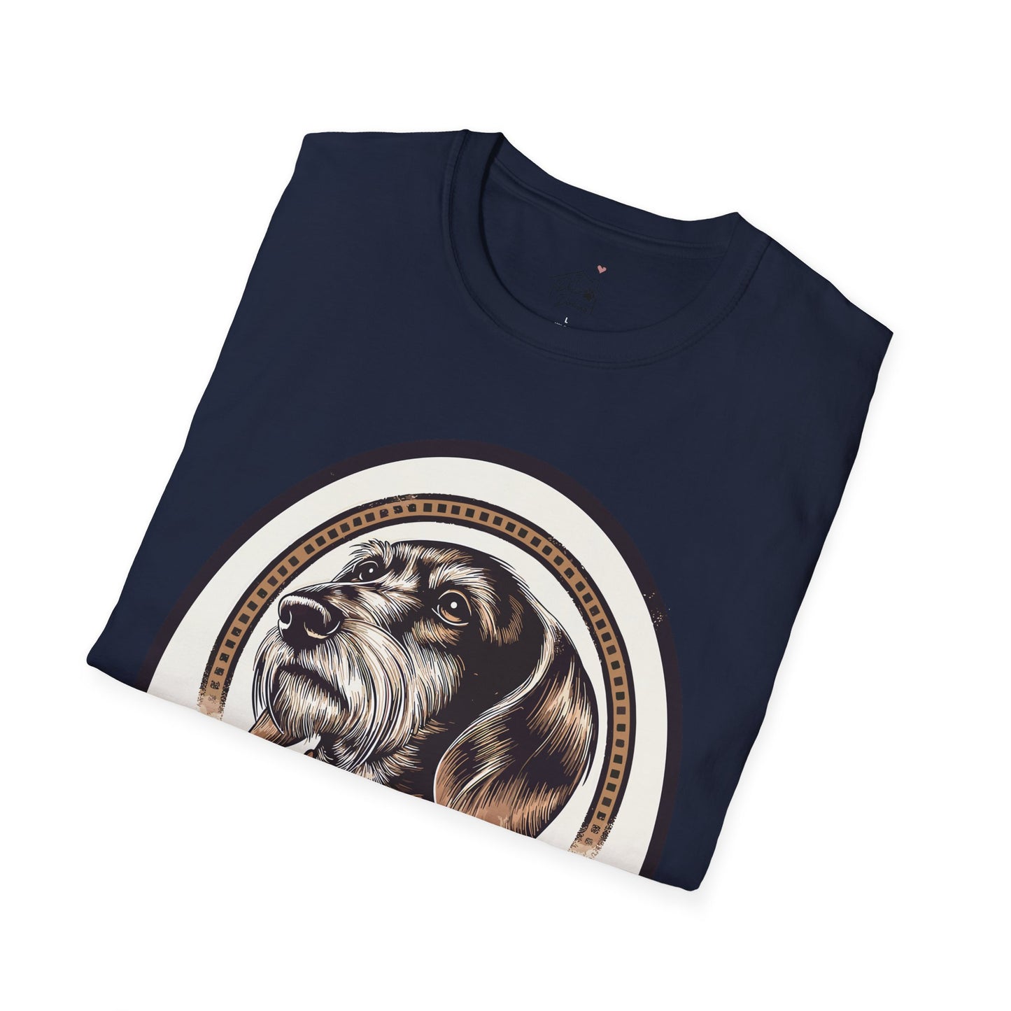 "Distinguished Gentleman" Wire-Haired Dachshund Unisex Softstyle T-Shirt