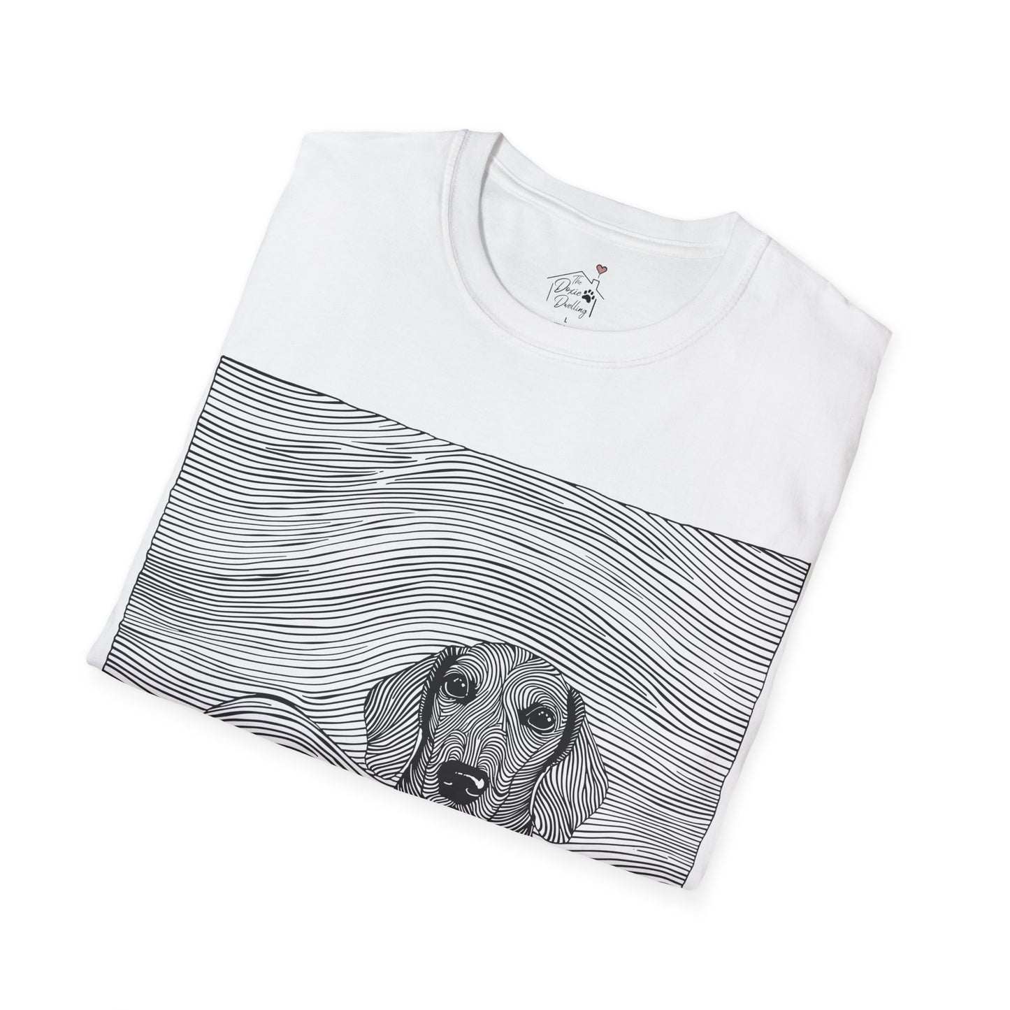 "Smooth Joy" Tan Smooth-Haired Dachshund Unisex Softstyle T-Shirt