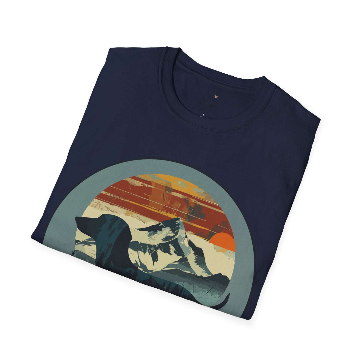 "Smokey" Smooth-Haired Dachshund Unisex Softstyle T-Shirt