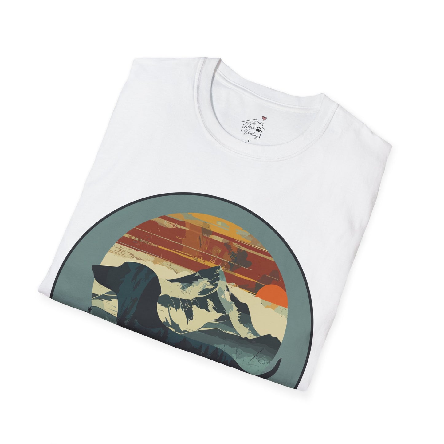 "Smokey" Smooth-Haired Dachshund Unisex Softstyle T-Shirt