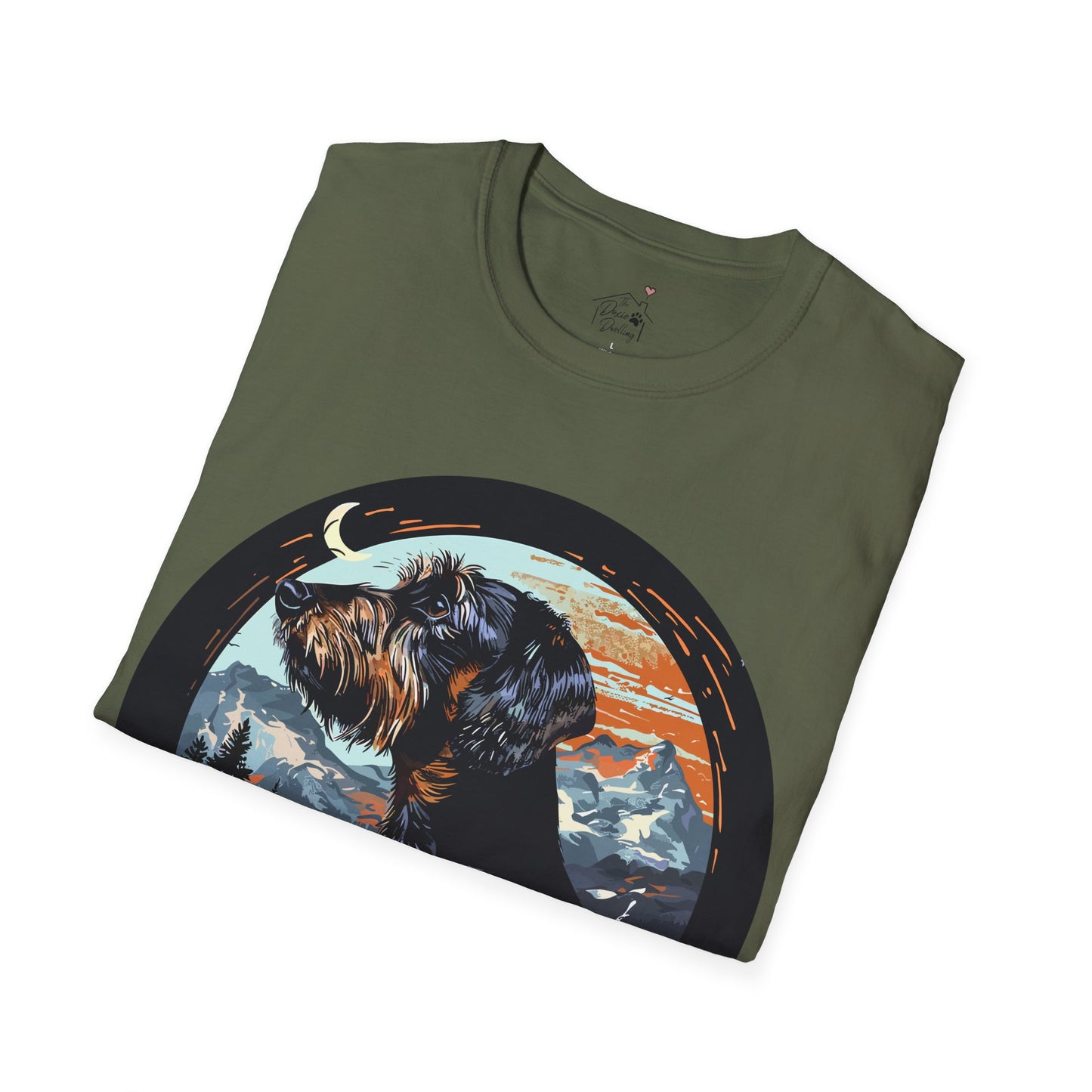 "Howl" Wire-Haired Dachshund Unisex Softstyle T-Shirt