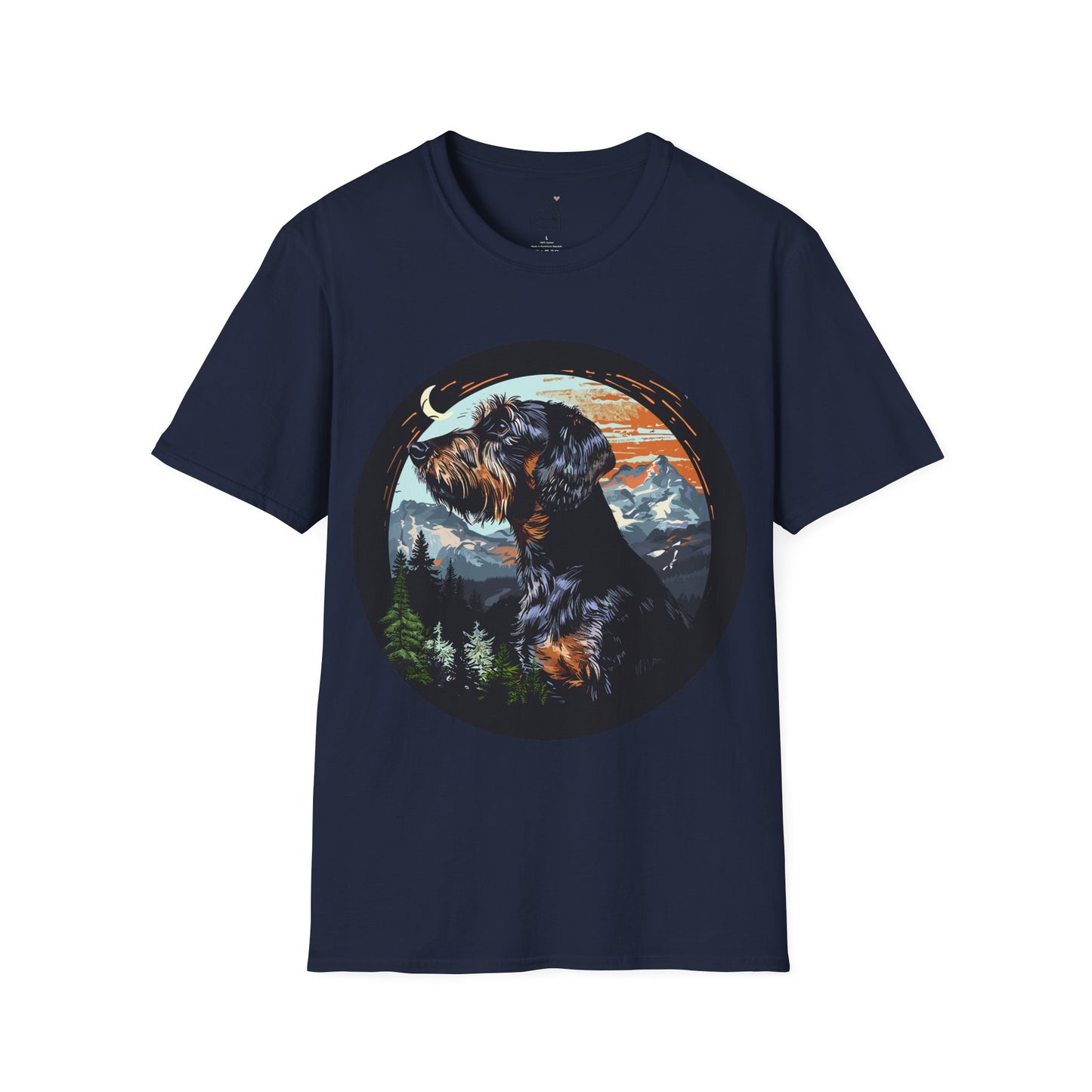 "Howl" Wire-Haired Dachshund Unisex Softstyle T-Shirt