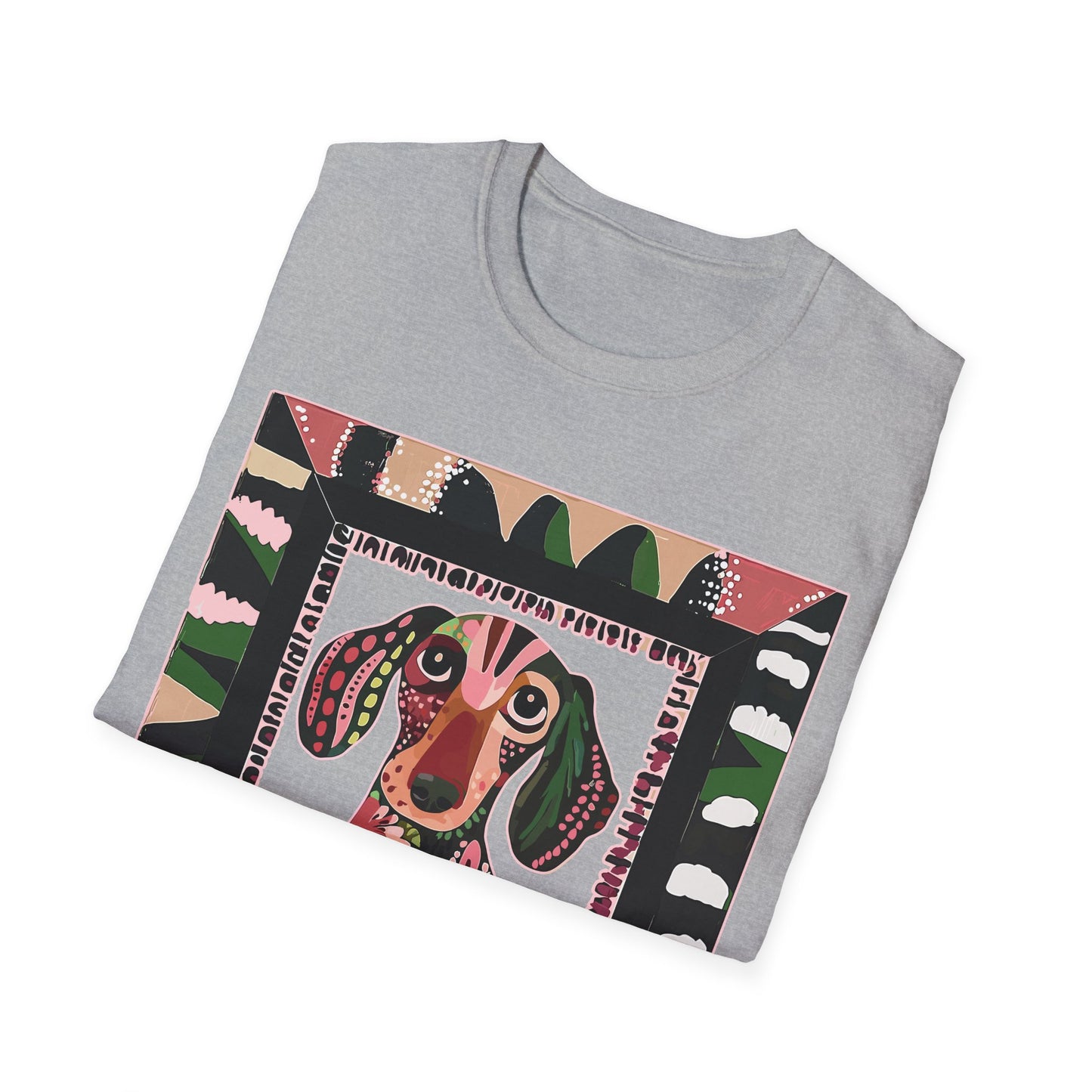 "Smooth Wacky Frame" Smooth-Haired Unisex Softstyle T-Shirt