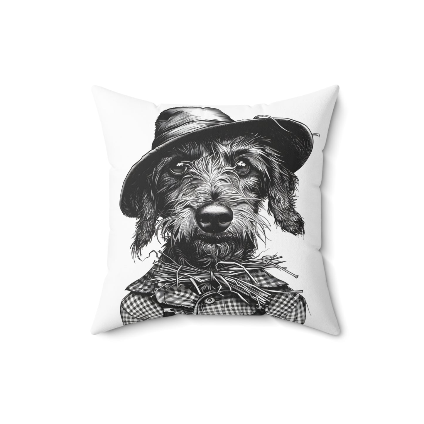 #17 Autumn Inspired Wire-Haired Dachshund Throw Pillow