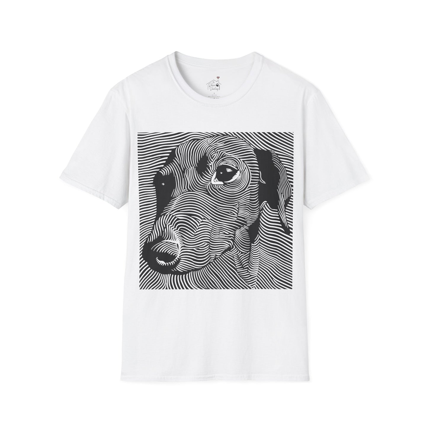 "Maze" Smooth-Haired Dachshund Unisex Softstyle T-Shirt