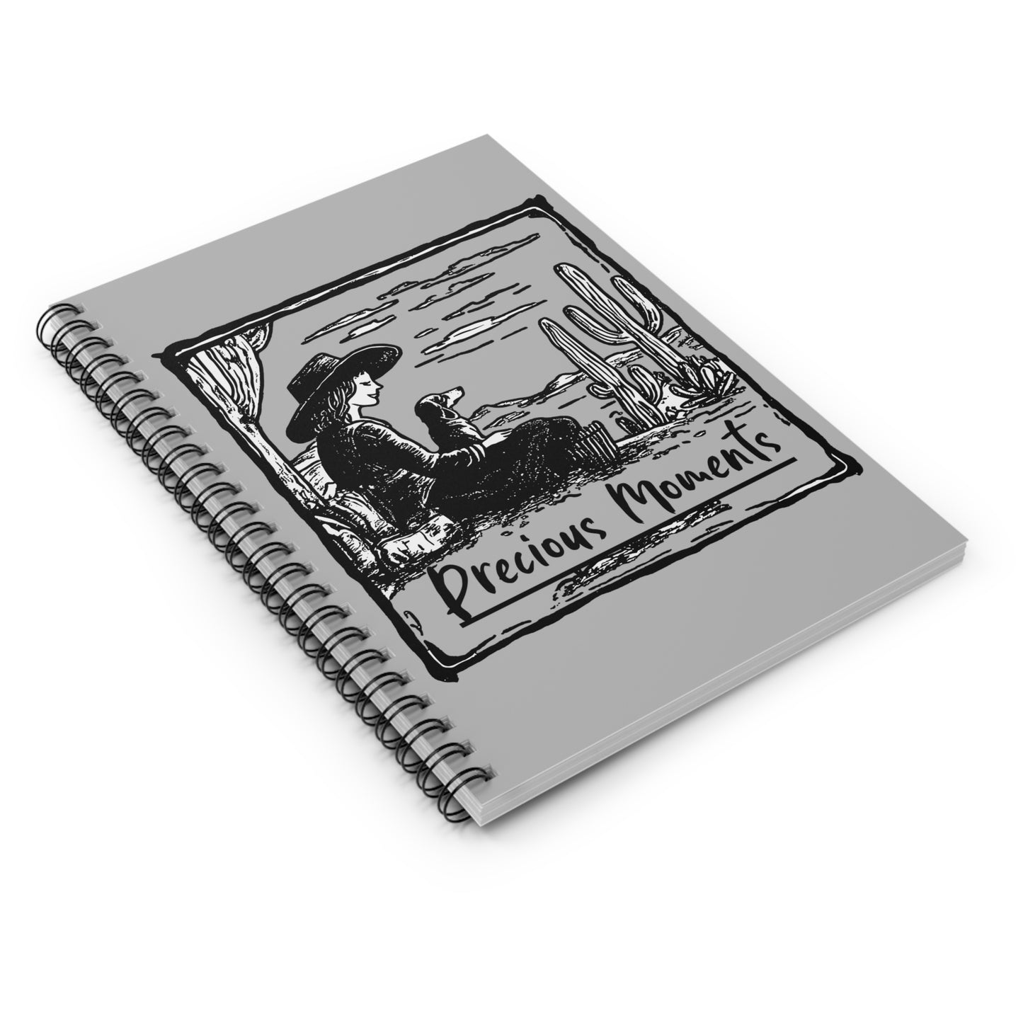 "Precious Moments" Smooth-Haired Dachshund Ruled Line Spiral Notebook