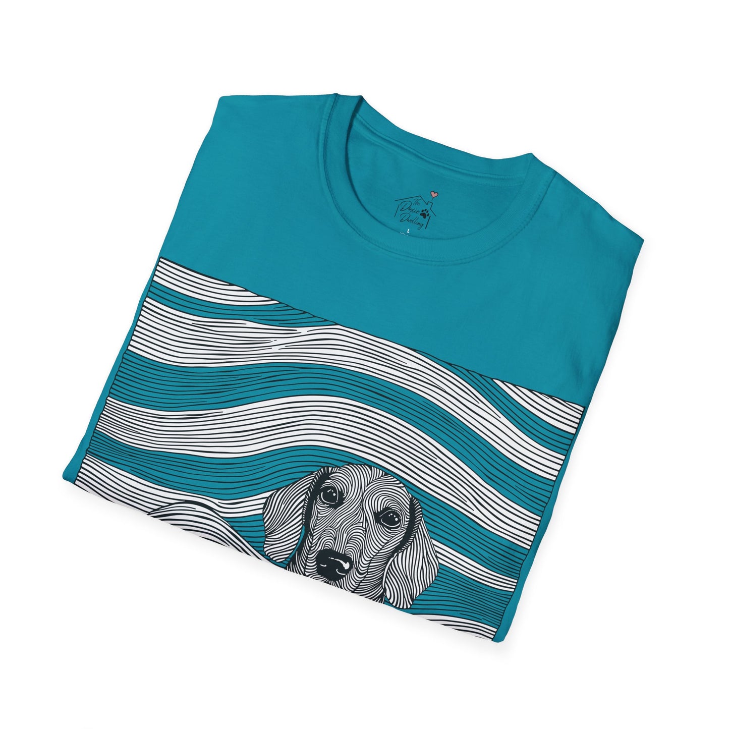 "Smooth Joy" Tan Smooth-Haired Dachshund Unisex Softstyle T-Shirt