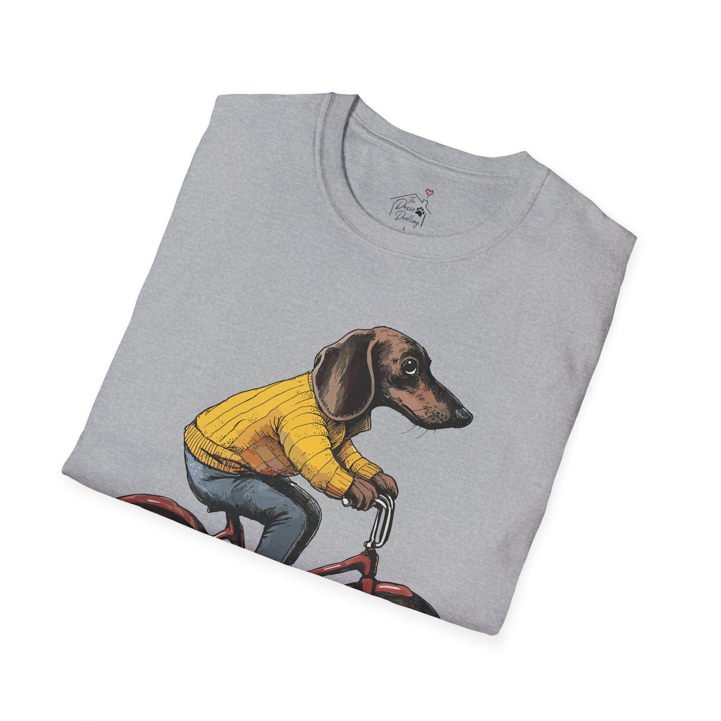 "Doxycycline" Tan Smooth-Haired Dachshund Unisex Softstyle T-Shirt