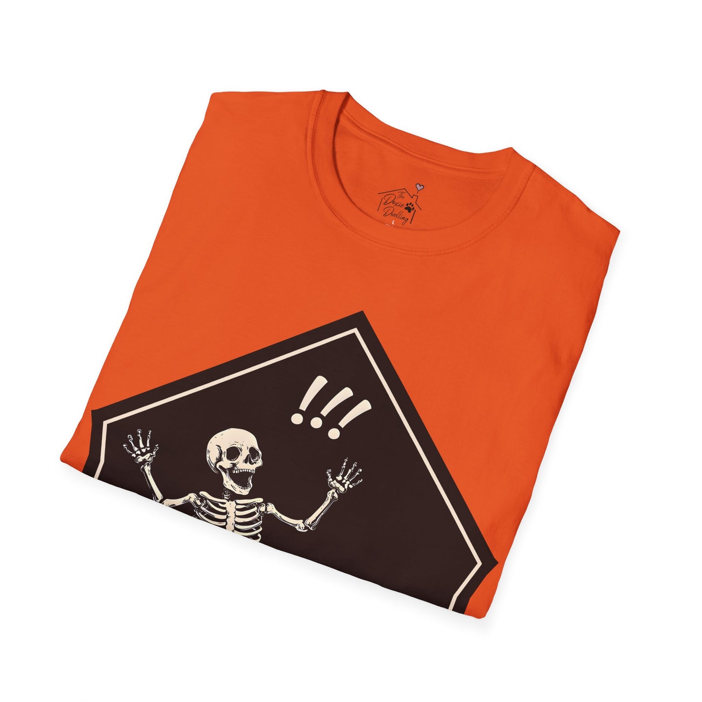 "Aughh!" Smooth-Haired Dachshund Halloween Unisex Softstyle T-Shirt