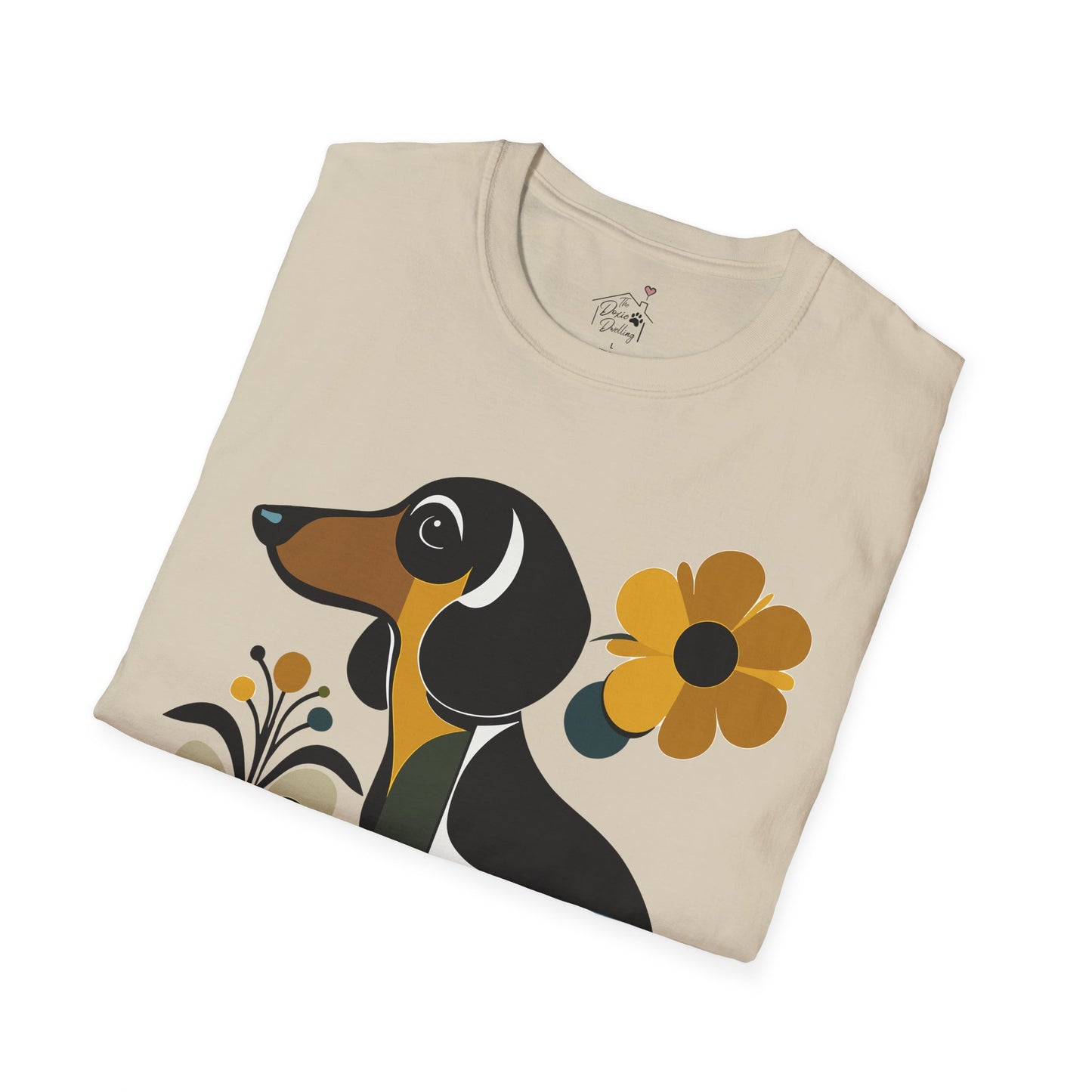 "Smooth Haus" Smooth-Haired Dachshund Unisex Softstyle T-Shirt