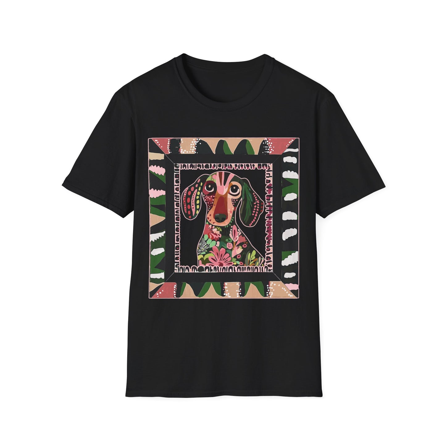 "Smooth Wacky Frame" Smooth-Haired Unisex Softstyle T-Shirt