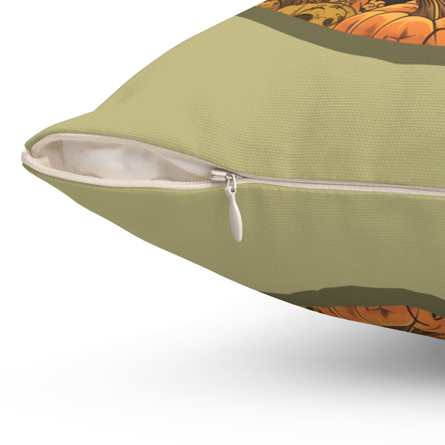 #17 Halloween Inspired Black & Tan/Chocolate Long-Haired Dachshund Throw Pillow