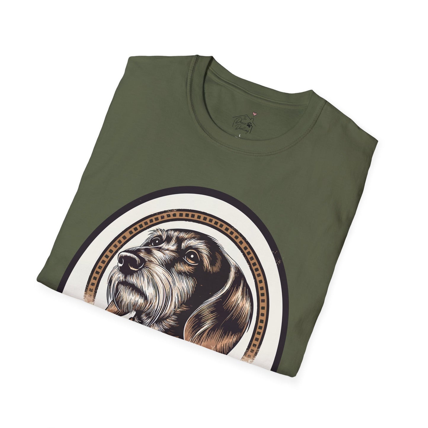 "Distinguished Gentleman" Wire-Haired Dachshund Unisex Softstyle T-Shirt