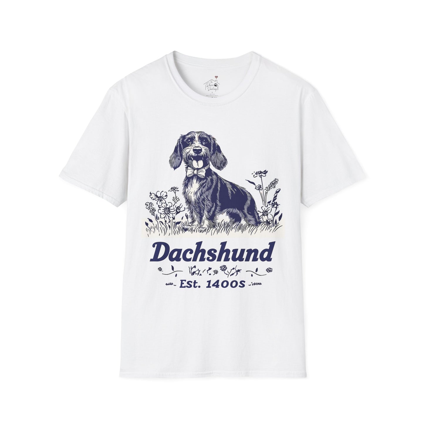 "Circa" Wire-Haired Dachshund Unisex Softstyle T-Shirt