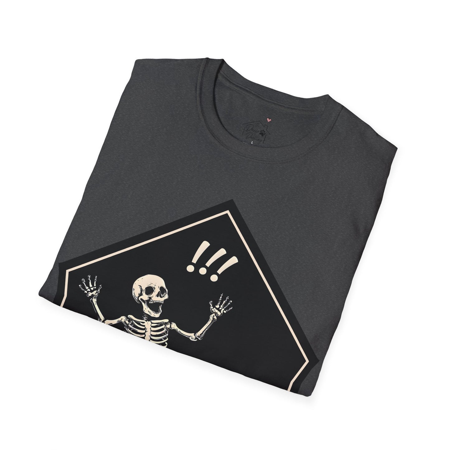 "Aughh!" Smooth-Haired Dachshund Halloween Unisex Softstyle T-Shirt
