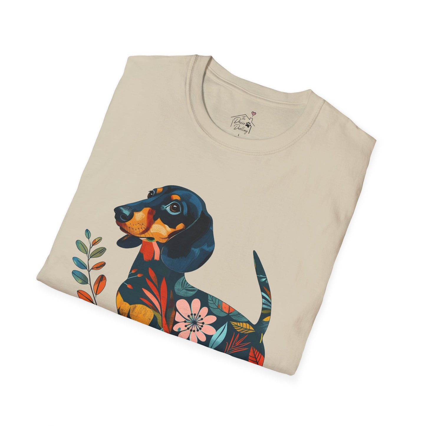 "Fresh" Black & Tan Smooth-Haired Dachshund Unisex Softstyle T-Shirt