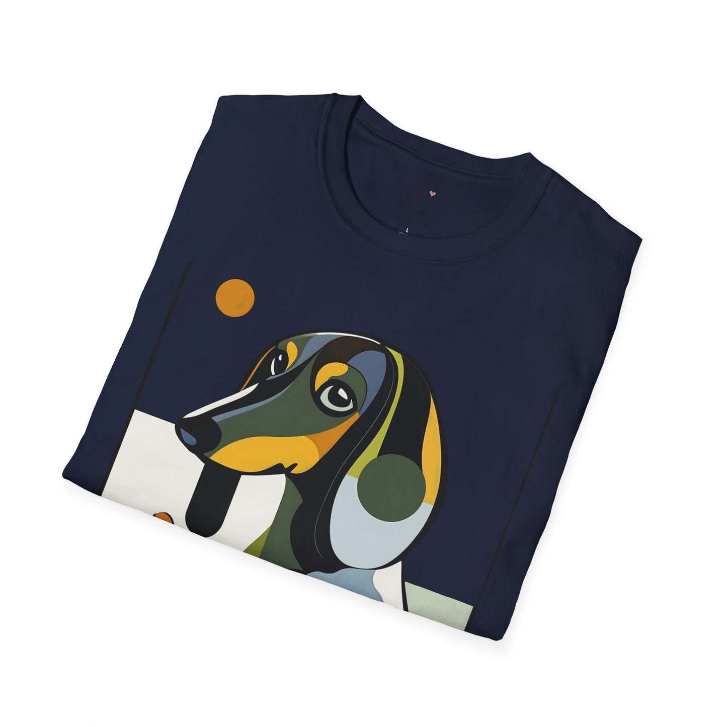 "Long Haus" Long-Haired Dachshund Unisex Softstyle T-Shirt