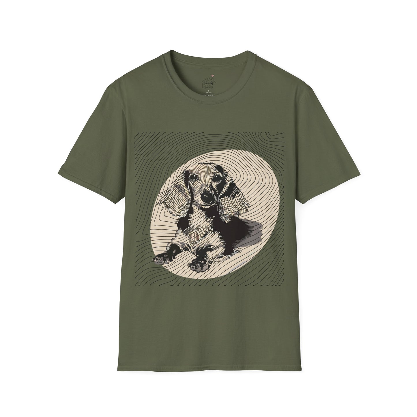 "Long Joy" Long-Haired Dachshund Unisex Softstyle T-Shirt