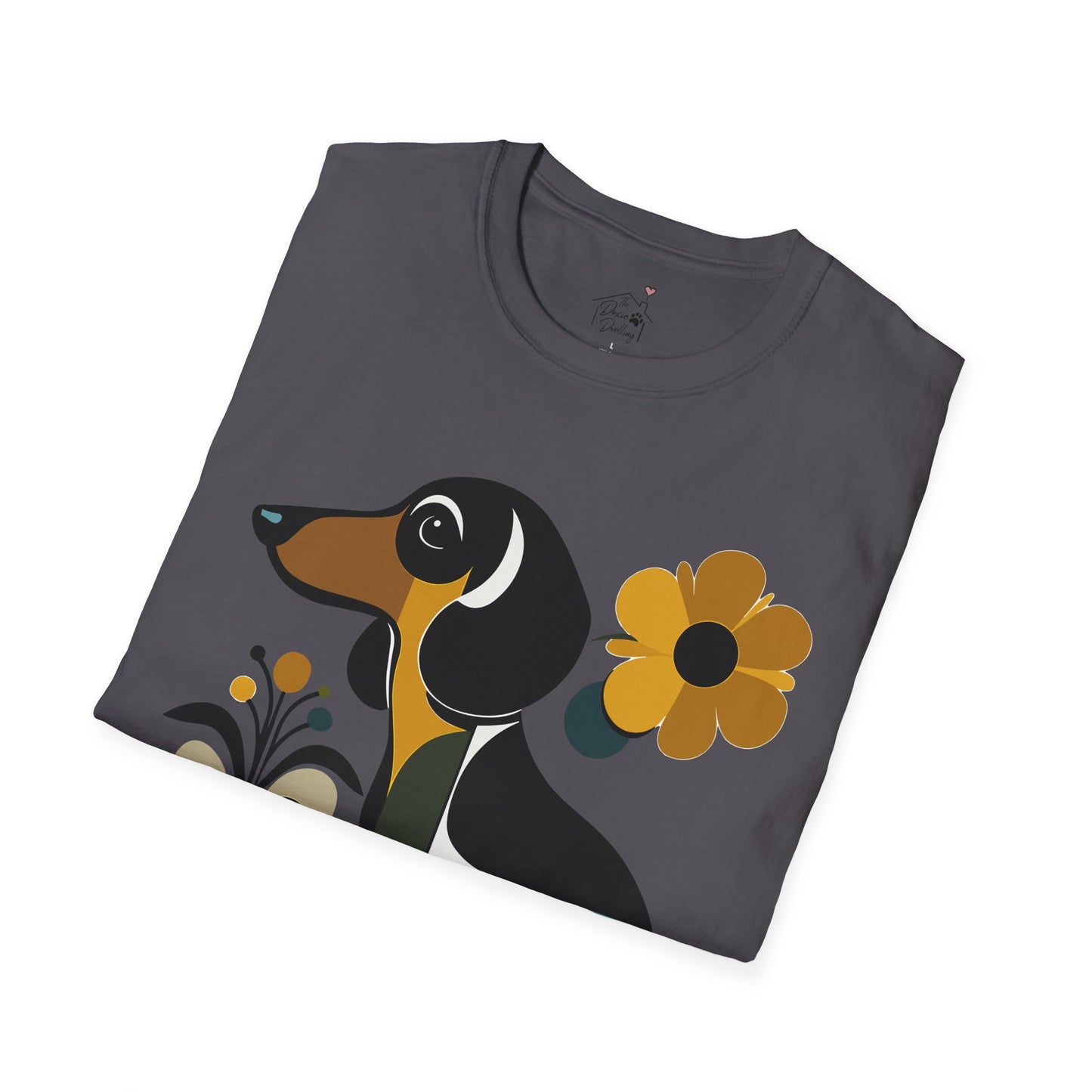 "Smooth Haus" Smooth-Haired Dachshund Unisex Softstyle T-Shirt