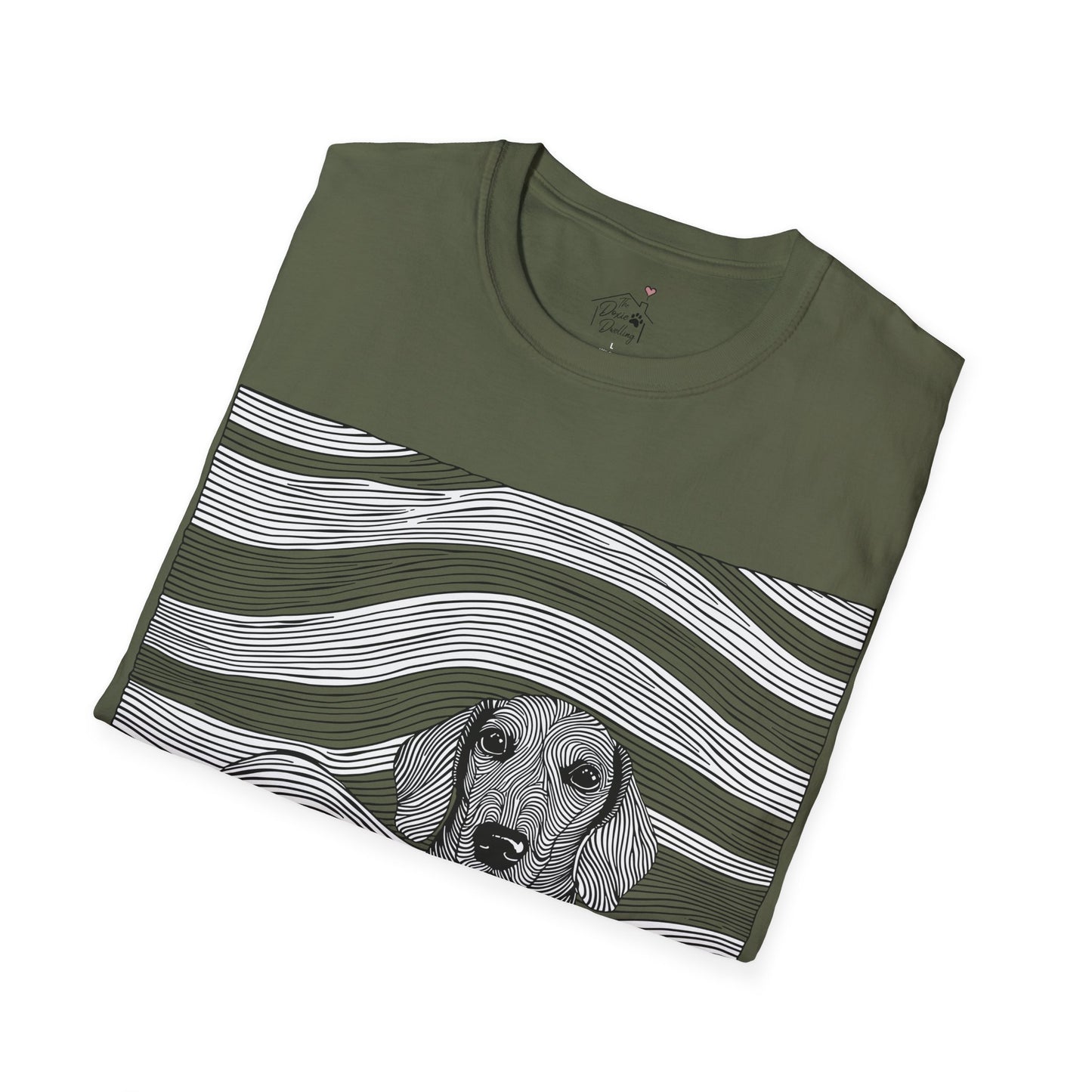 "Smooth Joy" Tan Smooth-Haired Dachshund Unisex Softstyle T-Shirt