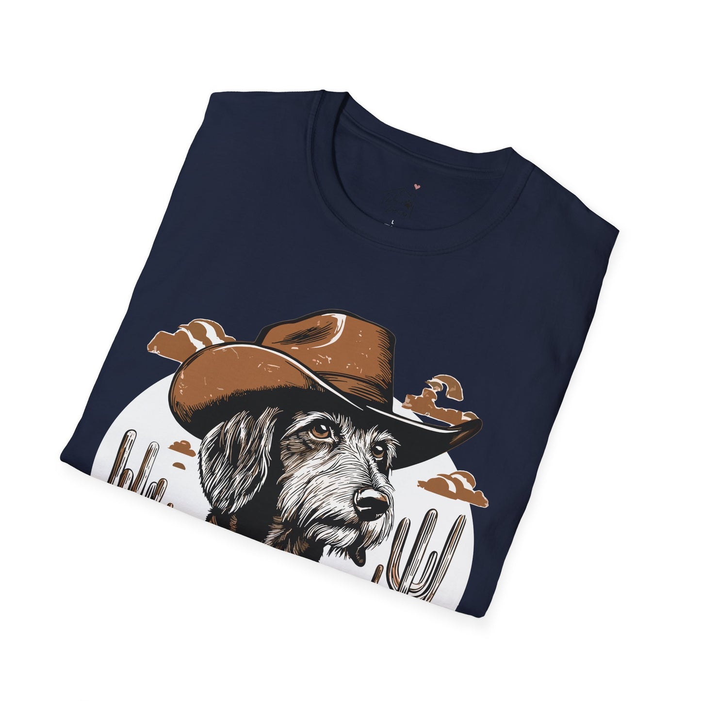 "Wired West" Wire-Haired Dachshund Unisex Softstyle T-Shirt