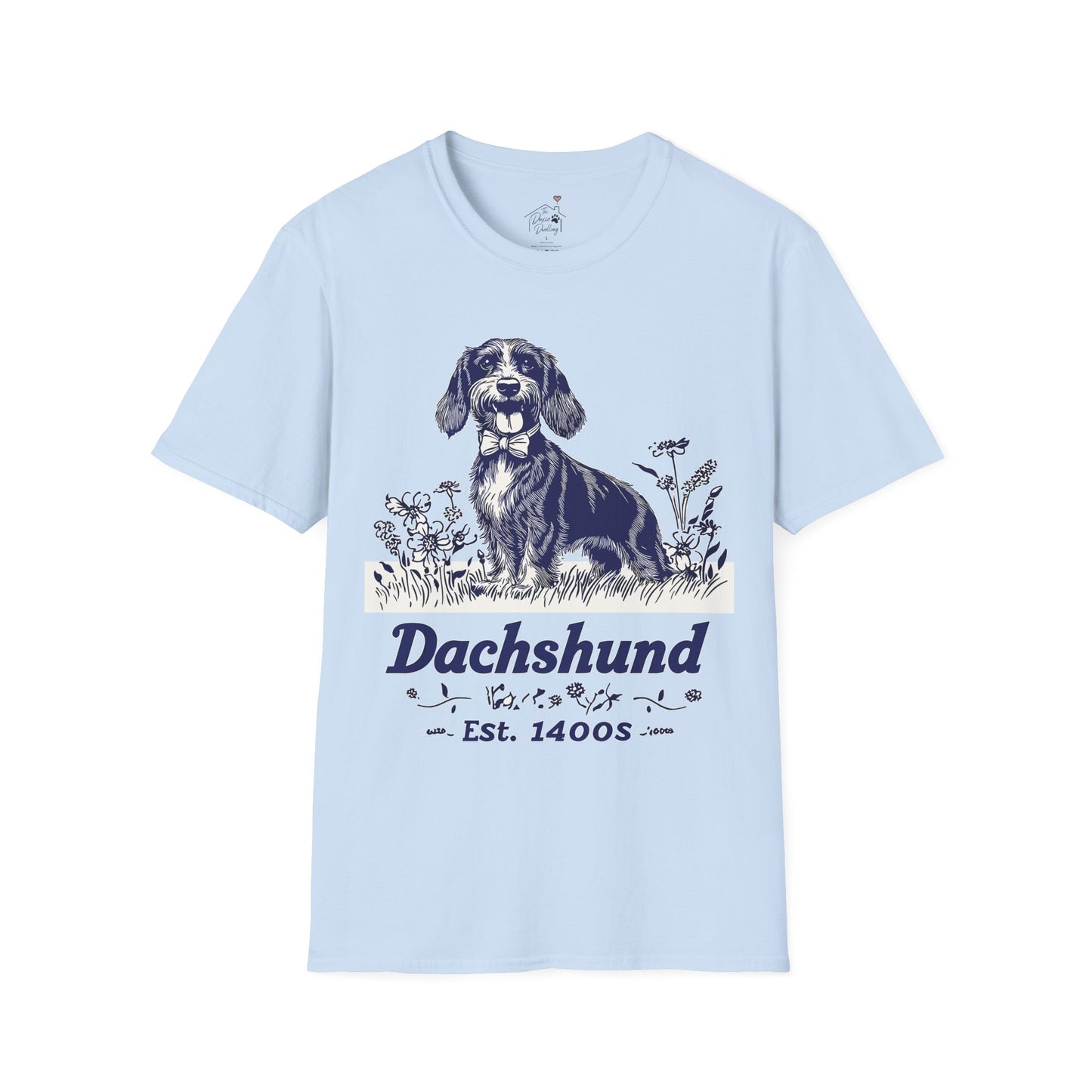 "Circa" Wire-Haired Dachshund Unisex Softstyle T-Shirt