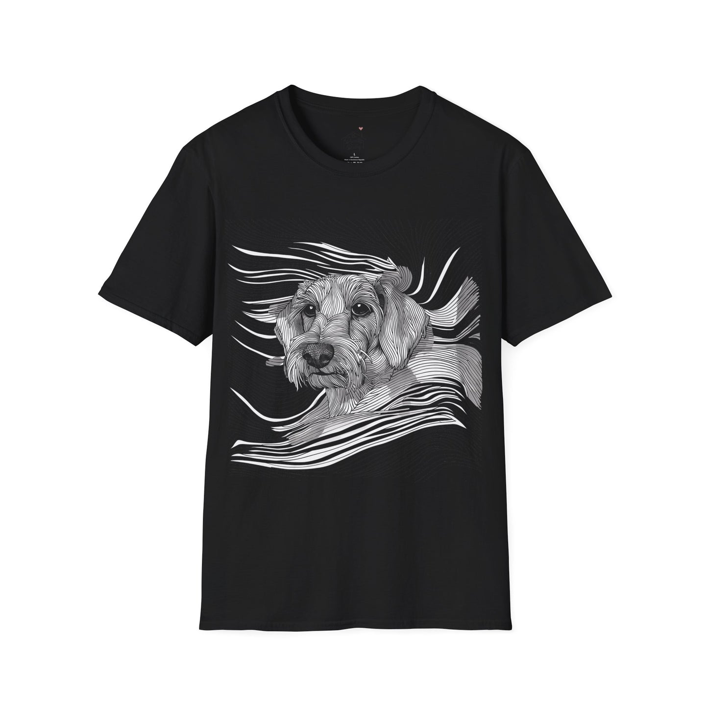 "Wired Joy" Wire-Haired Dachshund Unisex Softstyle T-Shirt