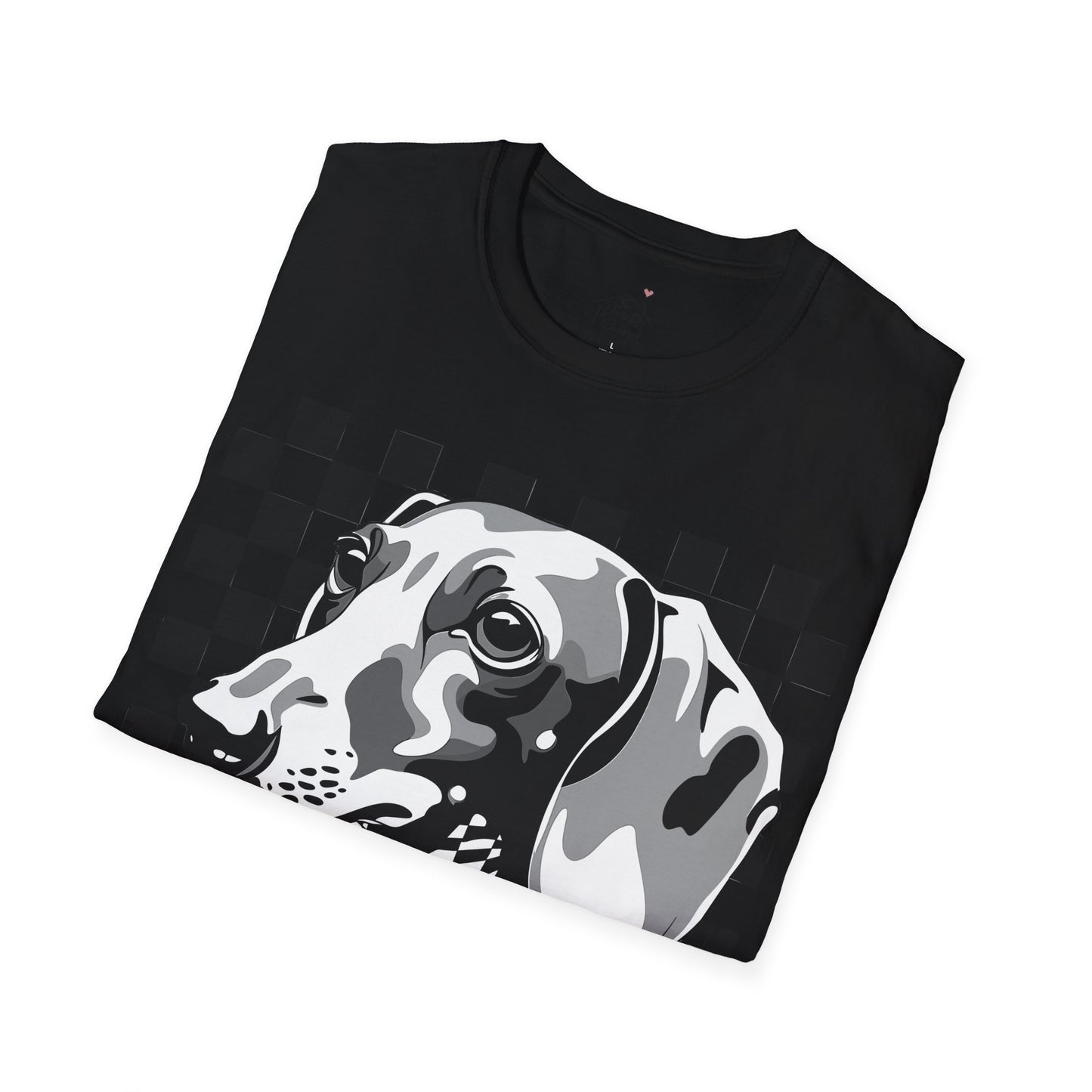 "Check, Please!" Tan Smooth-Haired Dachshund Unisex Softstyle T-Shirt