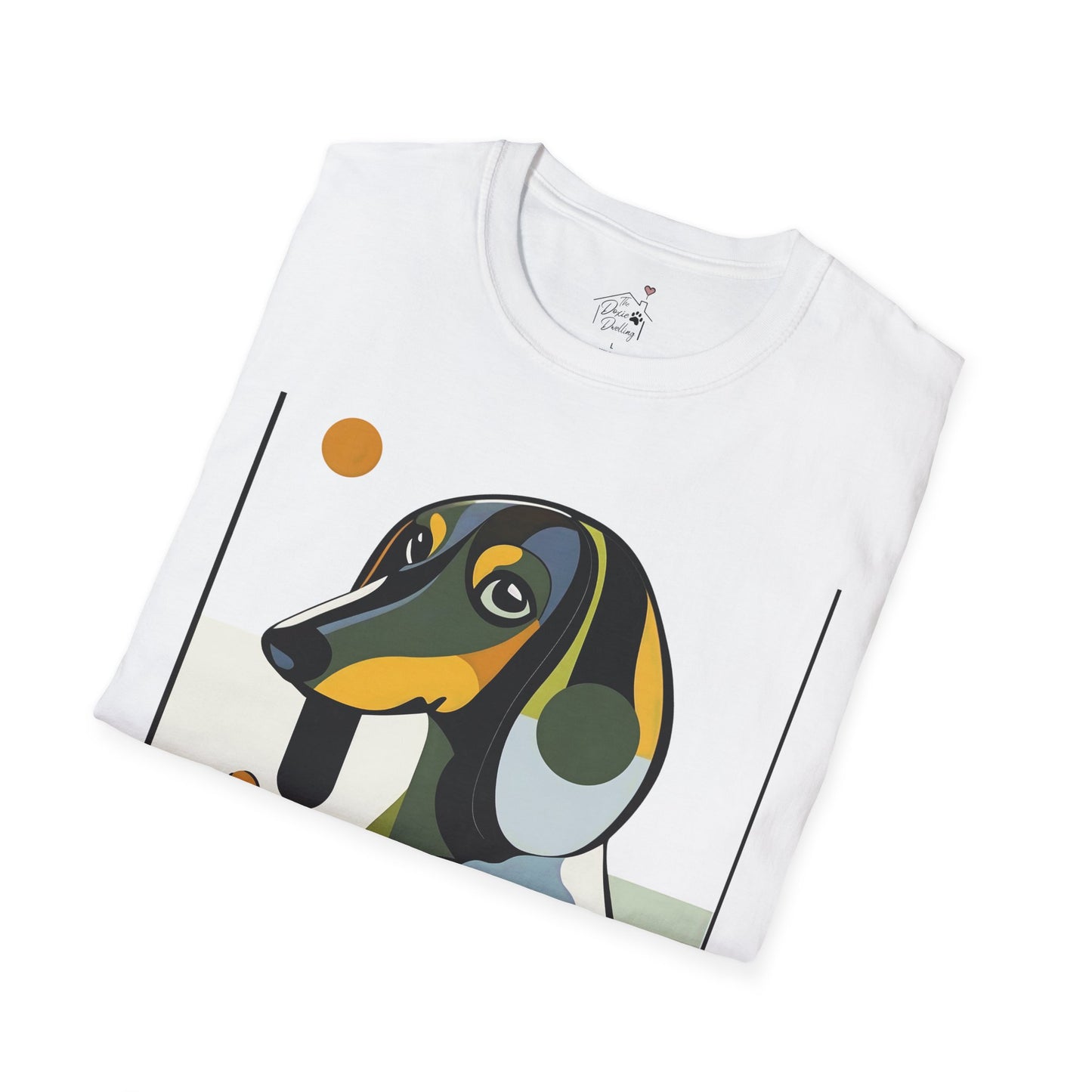 "Long Haus" Long-Haired Dachshund Unisex Softstyle T-Shirt