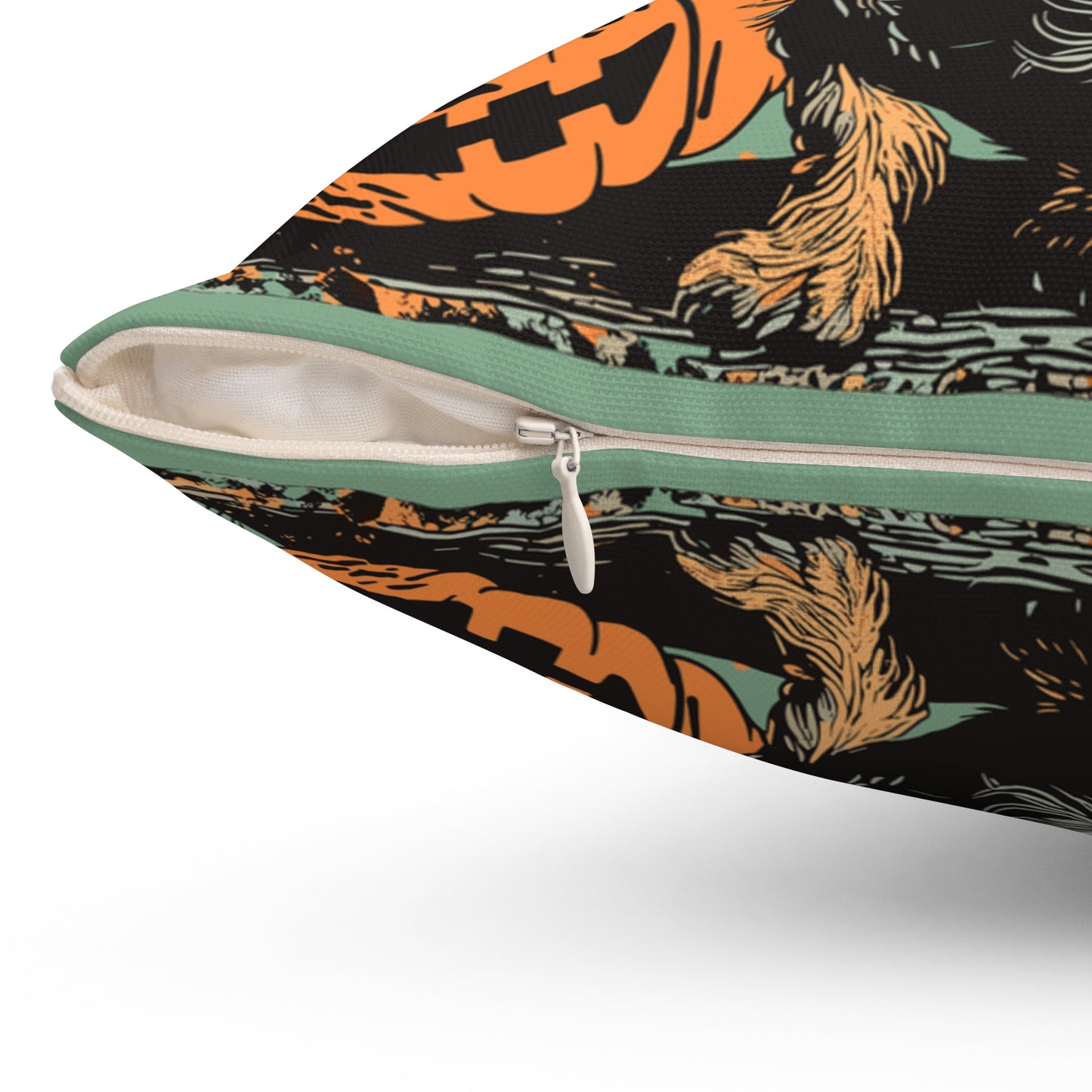 #33 Halloween Inspired Wire-Haired Dachshund Throw Pillow