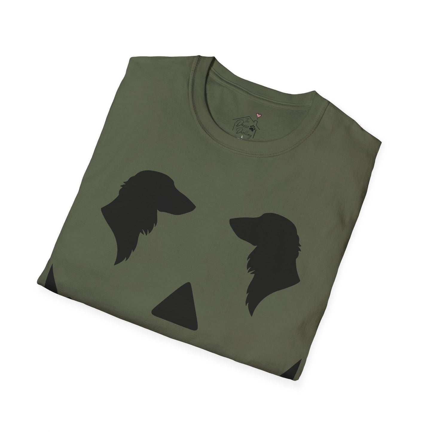 "Long Black Jack" Long-Haired Dachshund Halloween Unisex Softstyle T-Shirt