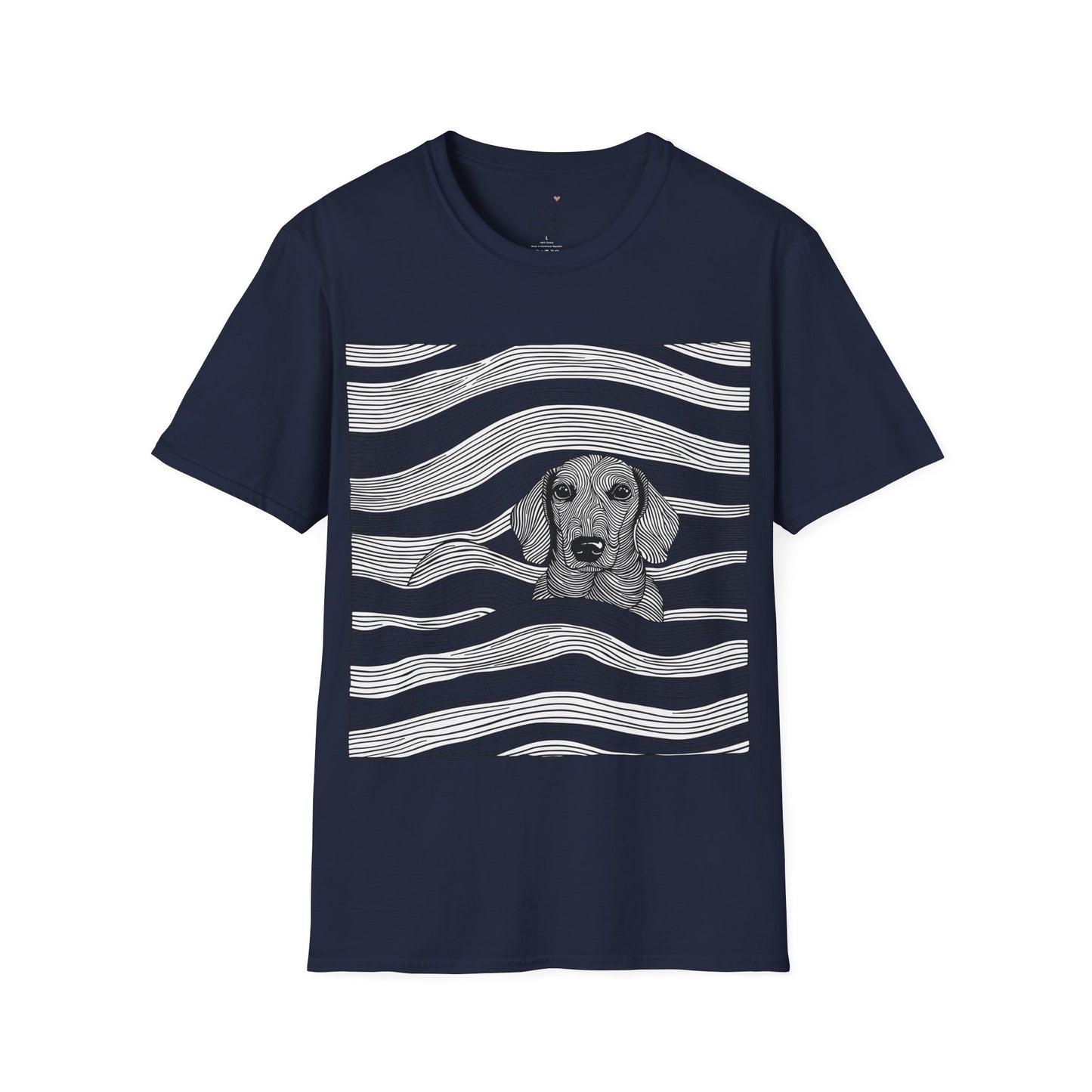 "Smooth Joy" Tan Smooth-Haired Dachshund Unisex Softstyle T-Shirt