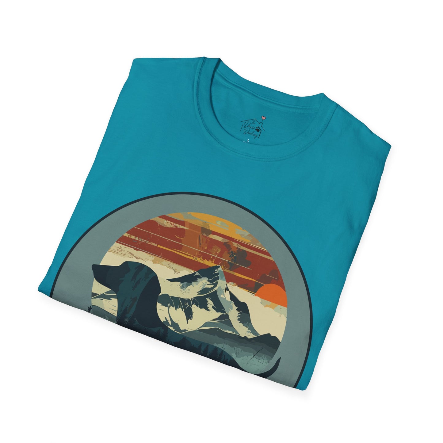 "Smokey" Smooth-Haired Dachshund Unisex Softstyle T-Shirt
