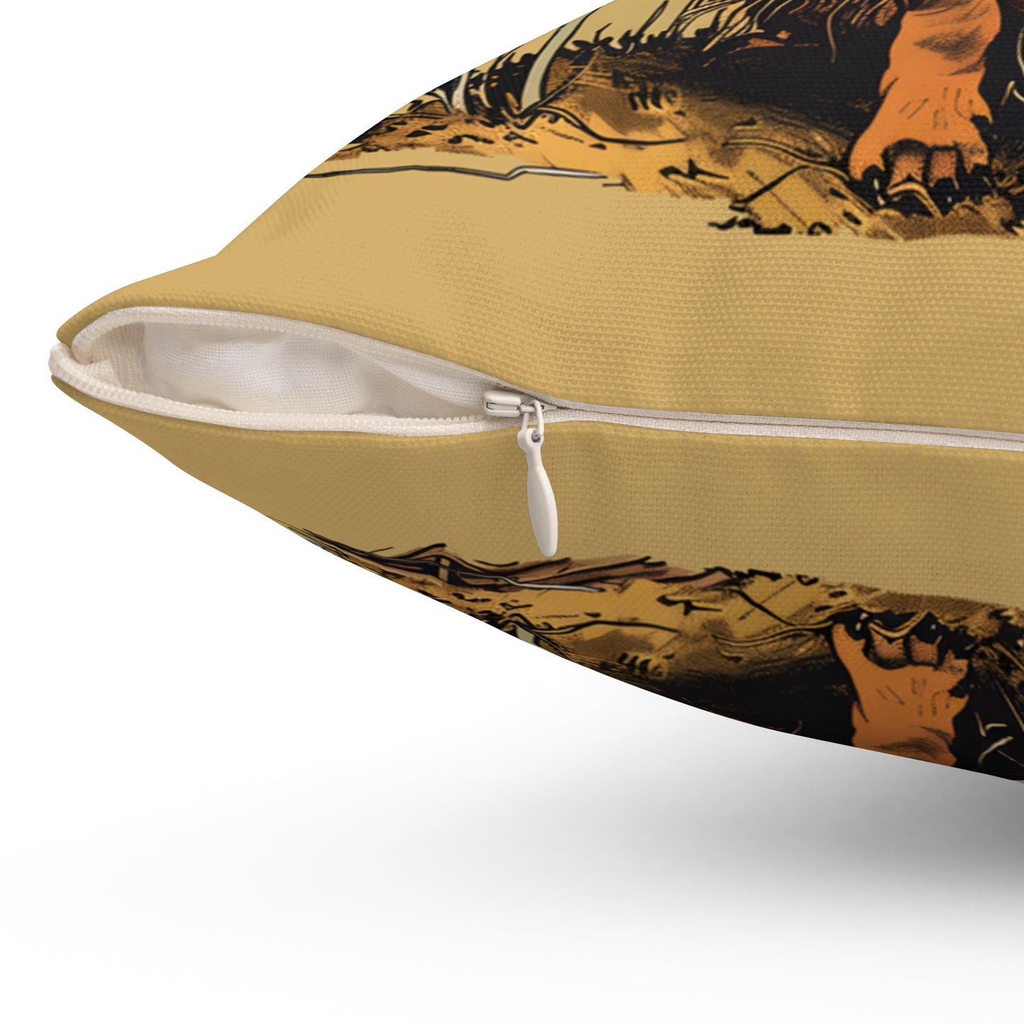 #7 Autumn Inspired Tan Smooth-Haired Dachshund Throw Pillow