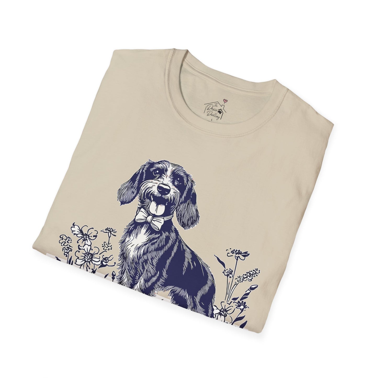 "Circa" Wire-Haired Dachshund Unisex Softstyle T-Shirt