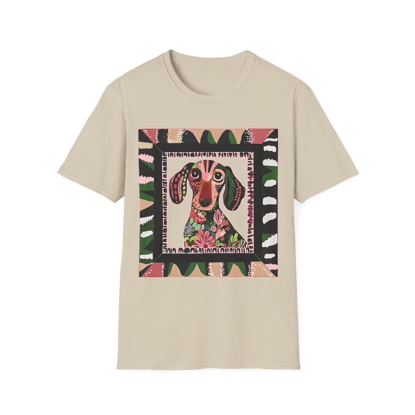 "Smooth Wacky Frame" Smooth-Haired Unisex Softstyle T-Shirt